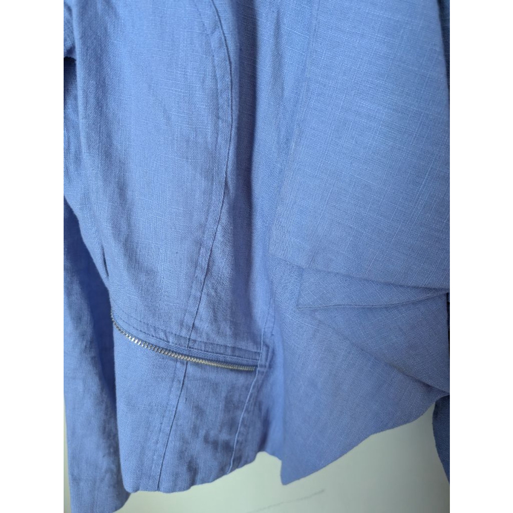 Insight Periwinkle Ramie Blazer Jacket Women's Size 8 - Picture 4 of 9